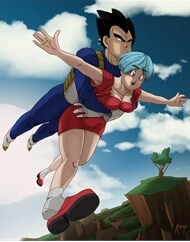 Bìa truyện Chuyện tình Bulma và Vegeta