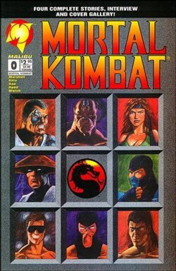 Bìa truyện Mortal Kombat Malibu Comic
